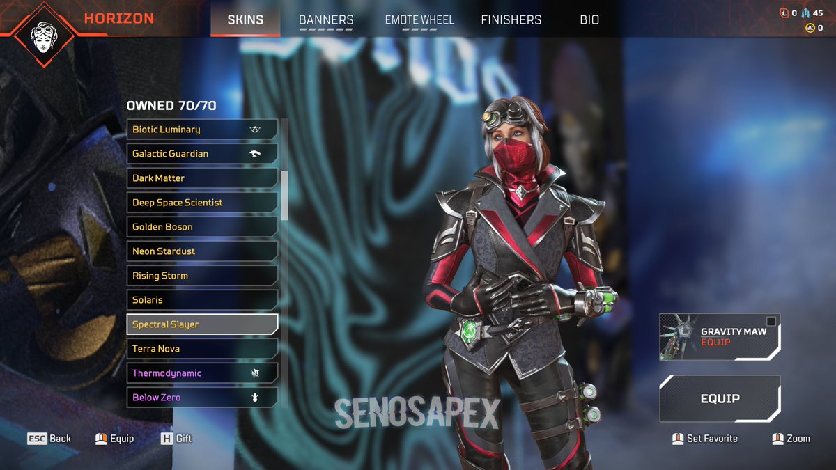 SenosApex's tweet photo. Loba and Horizon "Vampire Hunter" Skins (Based off the Wraith Skin) https://t.co/kfoEQgamc3