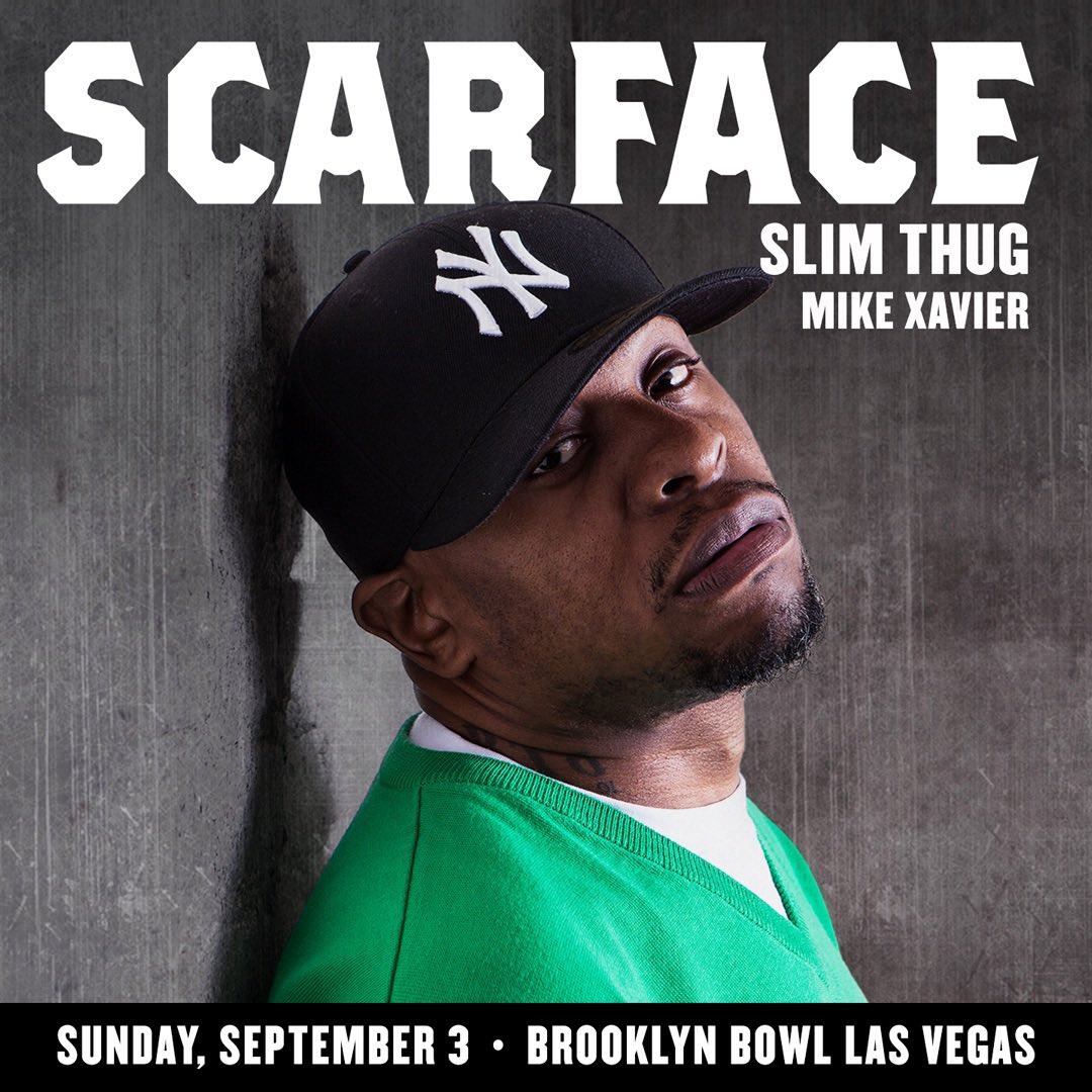 I’m so hype for this show! I’m honored to be sharing the stage with Scarface and Slim Thug and I appreciate the opportunity. I hope to see some of you at Brooklyn Bowl on Sunday, September 3rd. It’s going to be a dope show! 🎟️ BrooklynBowl.Com