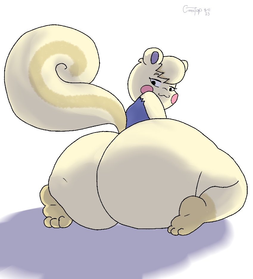 CakeTop2's tweet photo. My part in @Mr_Otter_Breath’s #AssAugust featuring a marshmallow we call Marshal~ https://t.co/iXO8yXhhkQ