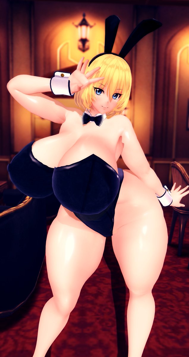 デカ乳むっちりドスケベバニー金髪 