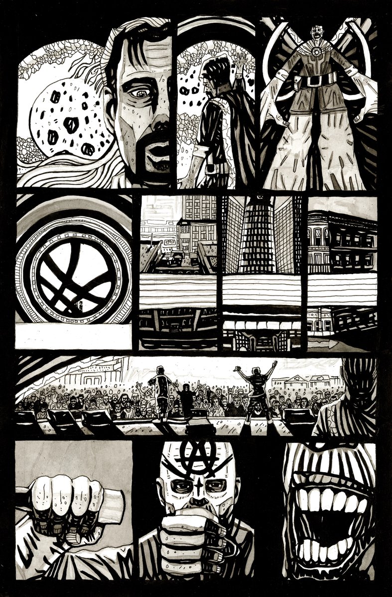 drjpol's tweet image. #HappyBirthdayHipHop This is a RP of some sample #sequentials I did for my #portfolio @FANEXPOCANADA  in 2018. This is my story about @TechN9ne getting the #DrStrange mantle. Would like to redo these pages eventually. I would ❤️ to do art for Tech, he is one of my faves. 🙏🏻✌🏻❤️.