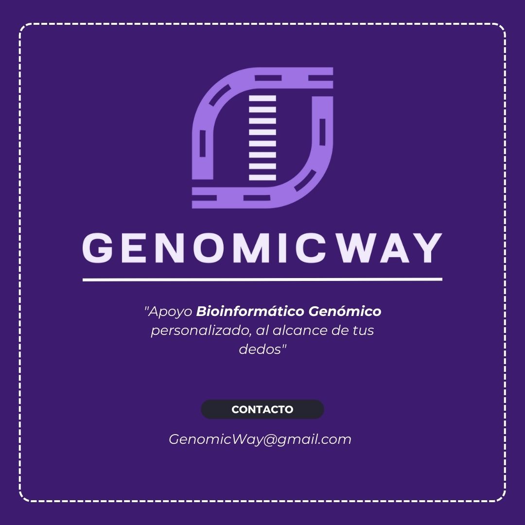 GenomicWay's tweet image. GenomicWay: Tu asesor en bioinformática genómica.
Enfocado en alumnos de pre-post grado y profesionales que comiencen en el área. 

@ANIP_Chile