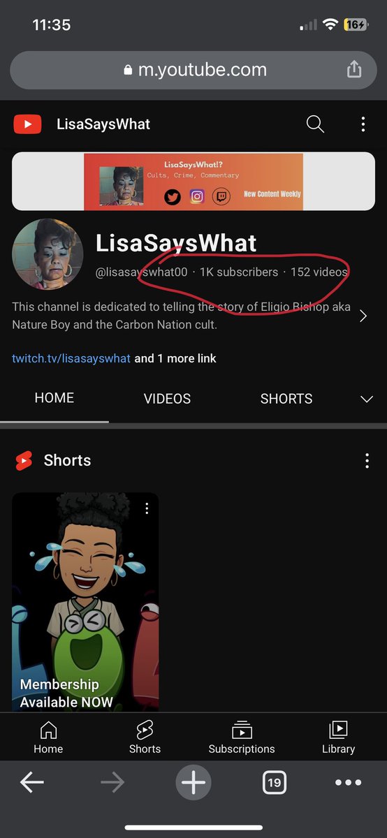 LisaSaysWha's tweet photo. I just hit 1000 subscribers on YouTube. I cover cults and mind control groups at https://t.co/BOLZhLLGIg #carbonnation #carbonation #natureboy #natureboytv #zoca #eligiobishop #eligio #velvet #velvetmarquez #neytiri #lisasayswhat https://t.co/wcDdlRrME7