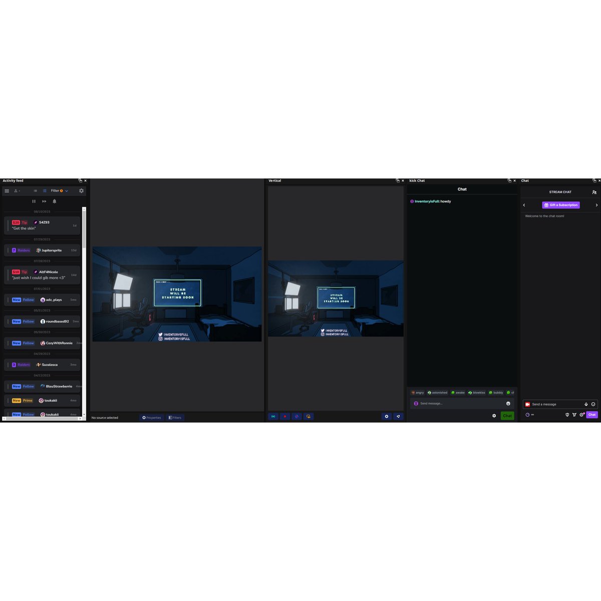InventorysFull's tweet image. -LIVE- So I did a thing and going to attempt streaming on twitch and kick at the same time. Let's see if this works and my internet and computer hold up. Streaming valorant comp? Will I find diamond?. Twitch.tv/inventoryisfull  kick.com/inventoryisfull