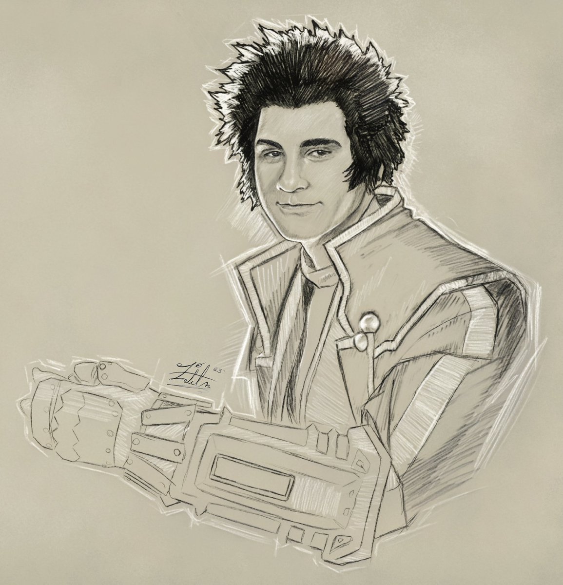 Walter Sketch.

Special thanks to doodle.cos24 on IG for being my reference.
#ShinMegamiTensei #SMT #SMTIV #SMT30th #AtlusFaithful #AtlusWest