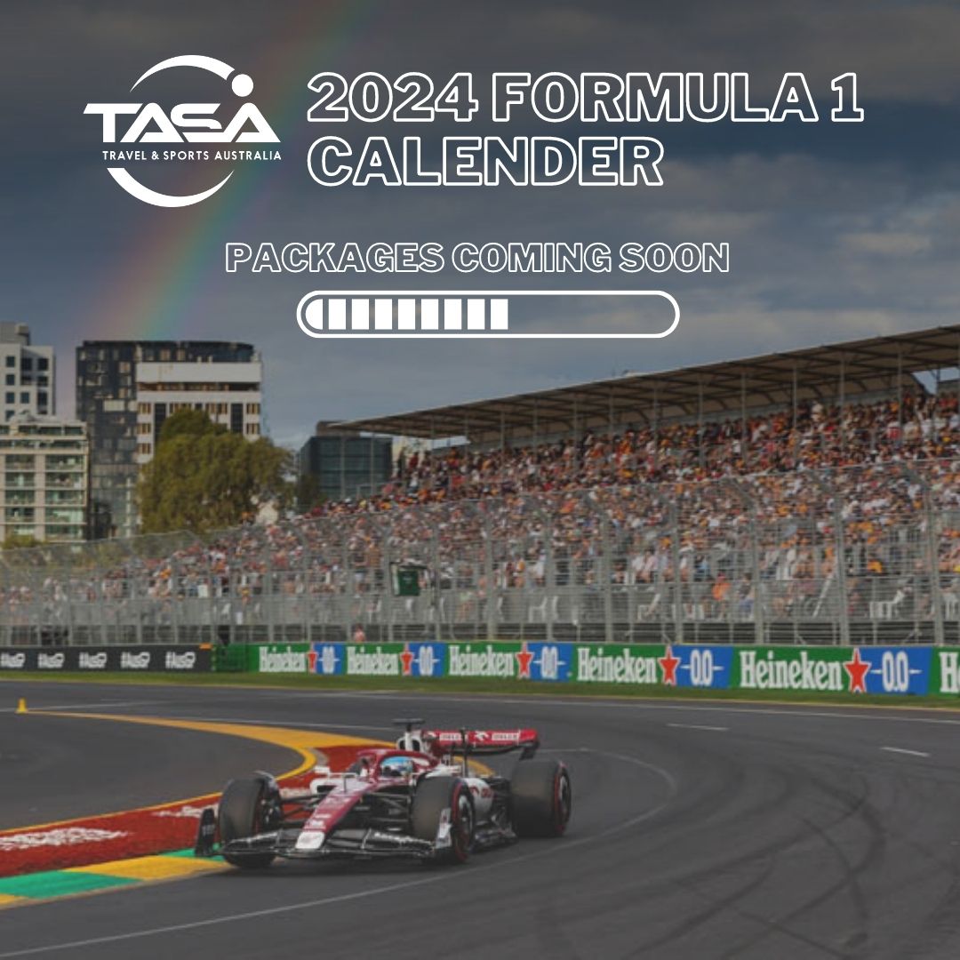 🏎️ Experience Formula One like never before in 2024! 

Let Travel &amp; Sport Australia craft your ultimate F1 adventure. Anywhere in the world, we've got you covered. 🌍 

Watch this space for future F1 Packages!

Get in touch now  ☎️ 1800 33 44 23 📧 info@tasa.com.au 🚀