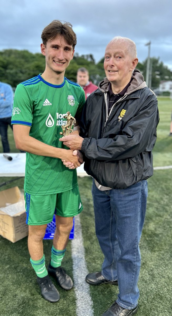 SoccerNLSA's tweet photo. Congratulations to ⁦@marcuspaterson8⁩  ⁦@PYSAInfo⁩ winner of the Ed Moyst award for Rookie of the Year ⁦@WeAreJohnson⁩ challenge cup https://t.co/GDTnPiAbaC