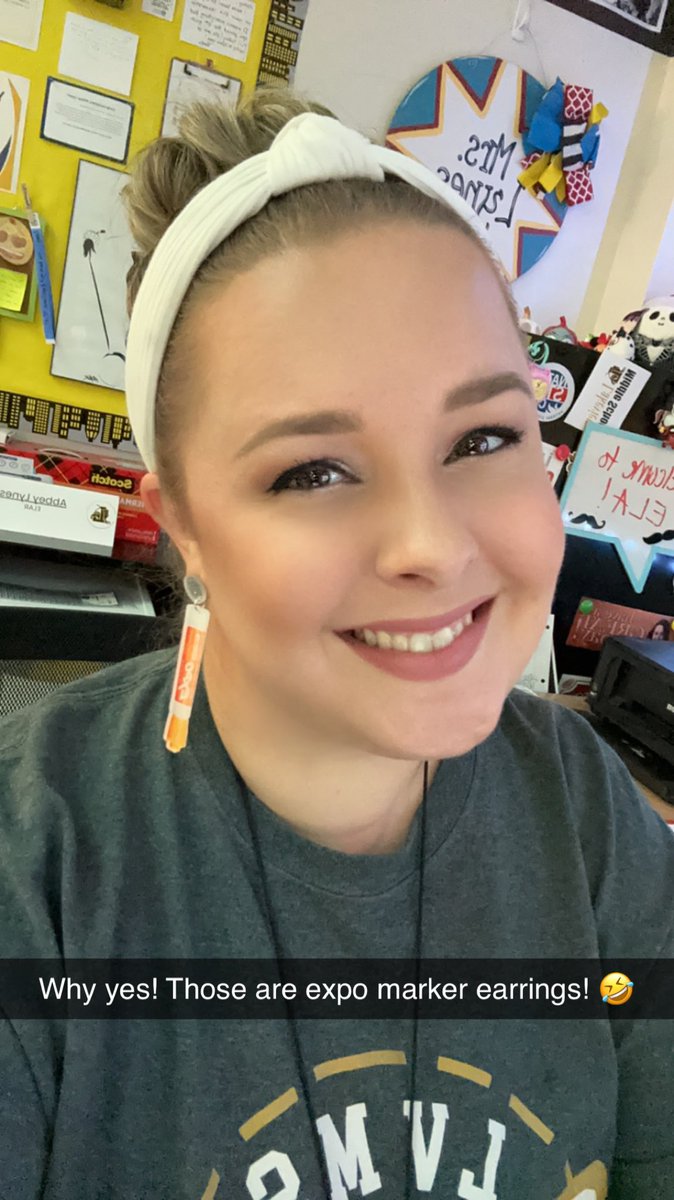 MrsLynesLV's tweet photo. Tell me you’re a teacher without telling me you’re a teacher… 🤣👩🏼🏫🧡
#ExpoMarker
#Earrings
#TeacherLife https://t.co/hPxpOZzXnP