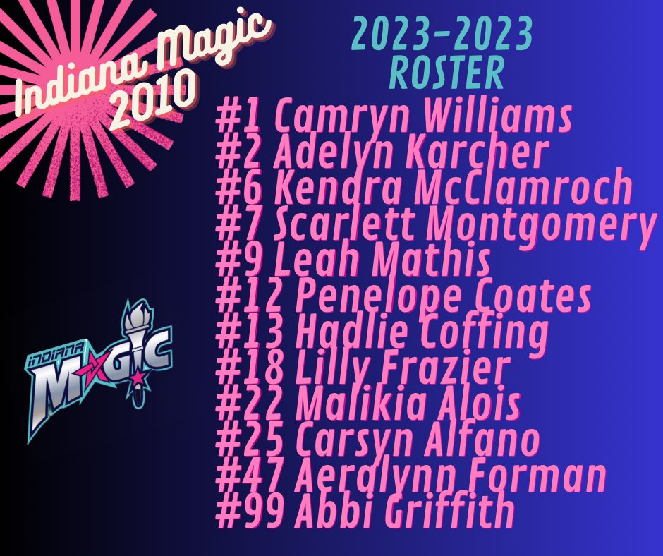 Excited to announce we roster for the 2024-2024 season!!