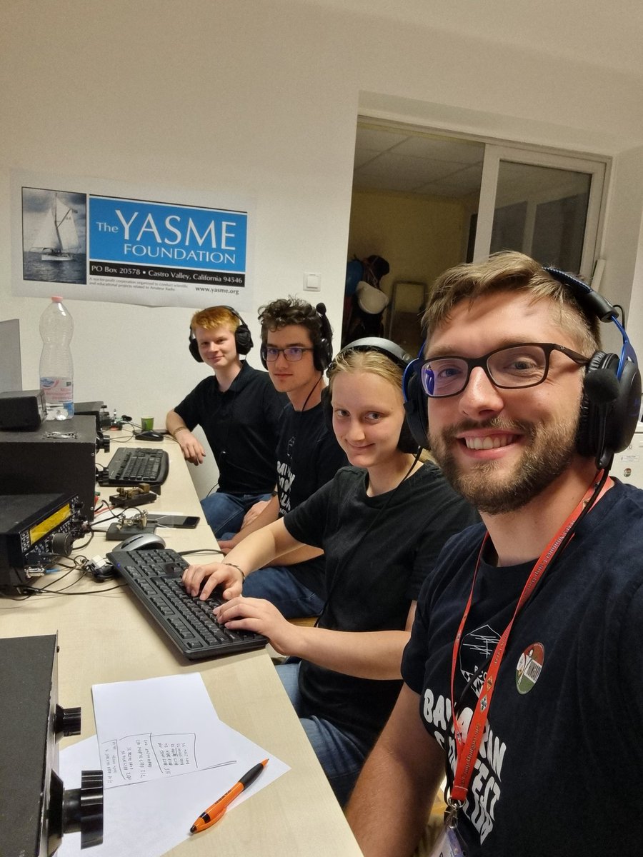 #HG23YOTA M/S HP #WAECW 2023 🇭🇺

L-R: Leon #DL3ON, Robert #DM7XX, Megan #EI5LA, Philipp #DK6SP

#TeamBCC