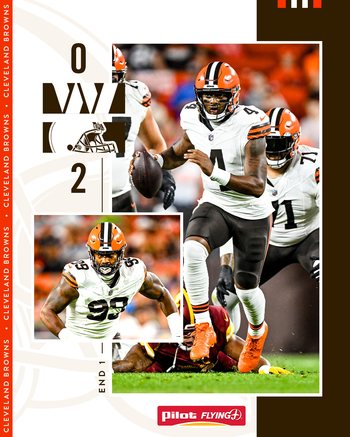 Cleveland Browns on X: '✌️ #WASvsCLE