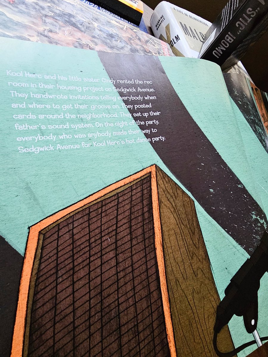 mrleebooks's tweet photo. #HipHop50 Respect to #LabanCarrickHill #rip &amp; @tedikuma for this book right here. #WhentheBeatWasBorn #DJKoolHerc &amp; the Creation of #HipHop A beautiful book that took time to speak to the babies (&amp; adults that got love for children's lit) about this convo of Hip Hop's born day. https://t.co/nQ9WETiBiV