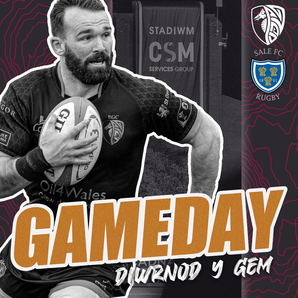 RGCNews's tweet photo. Game Day 🏉 Dydd y Gêm

FREE Admission 
3pm v @SaleFC https://t.co/PrZvKIPkSZ