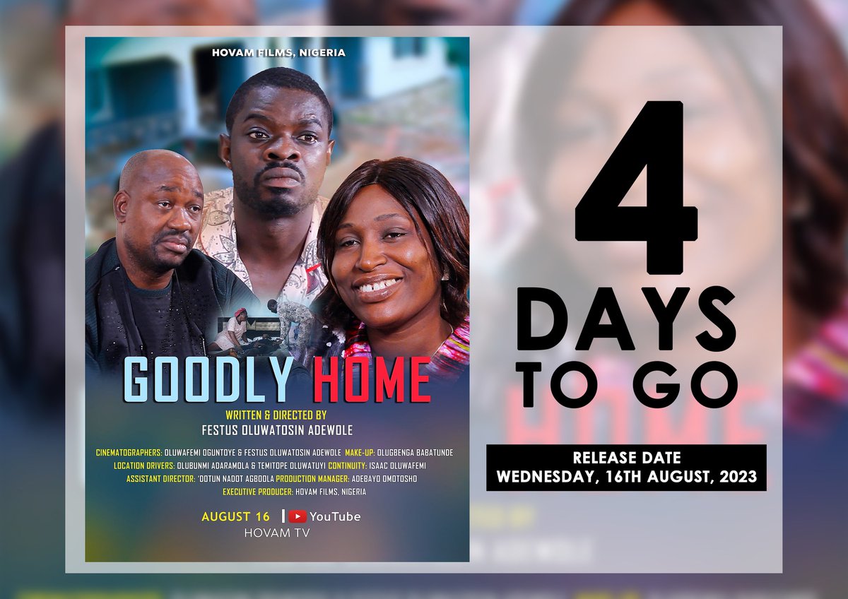 Omotodebayo91's tweet photo. Be blessed by this divine blessing. Anticipate HOVAM Films latest movie release.
#GOODLYHOME #HOVAMTV
#HOVAMFILMS #HOVAM
#GOSPELMOVIES https://t.co/UvkmxazUgp