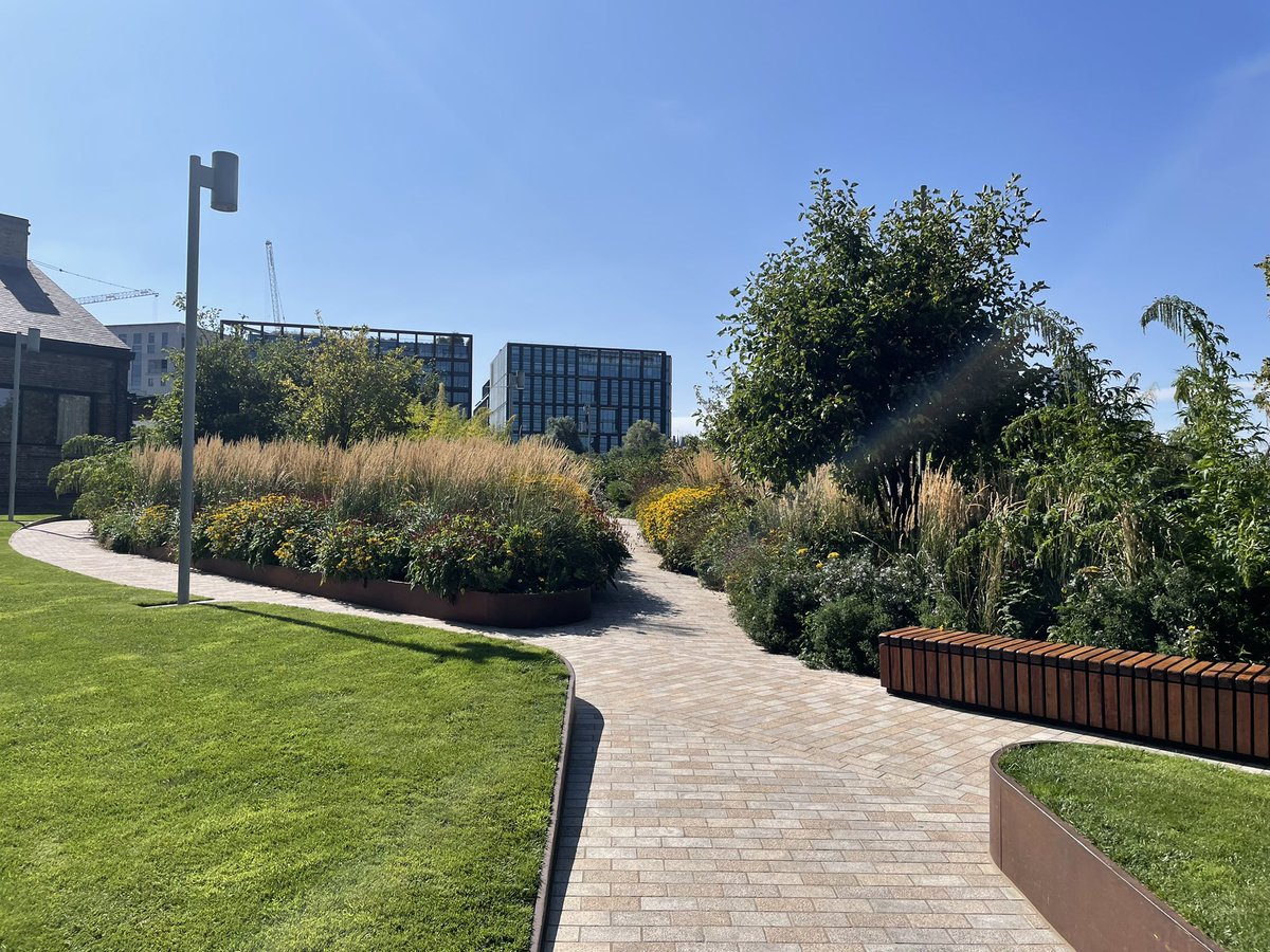 Shelly_Dewhurst's tweet photo. Really inspiring trip to London to explore #regeneration #greeninfrastructure #riverrestoration #publicrealm projects. Feel very excited about what can be achieved https://t.co/p0Rs122Yp5