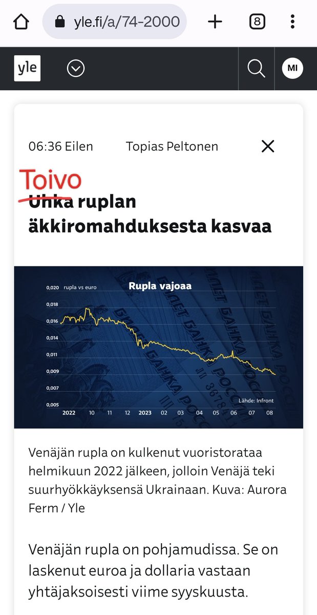 Korjasin vähän nettisivuanne <a href="/yleuutiset/">Yle Uutiset</a>. 

Saa suorittaa.
