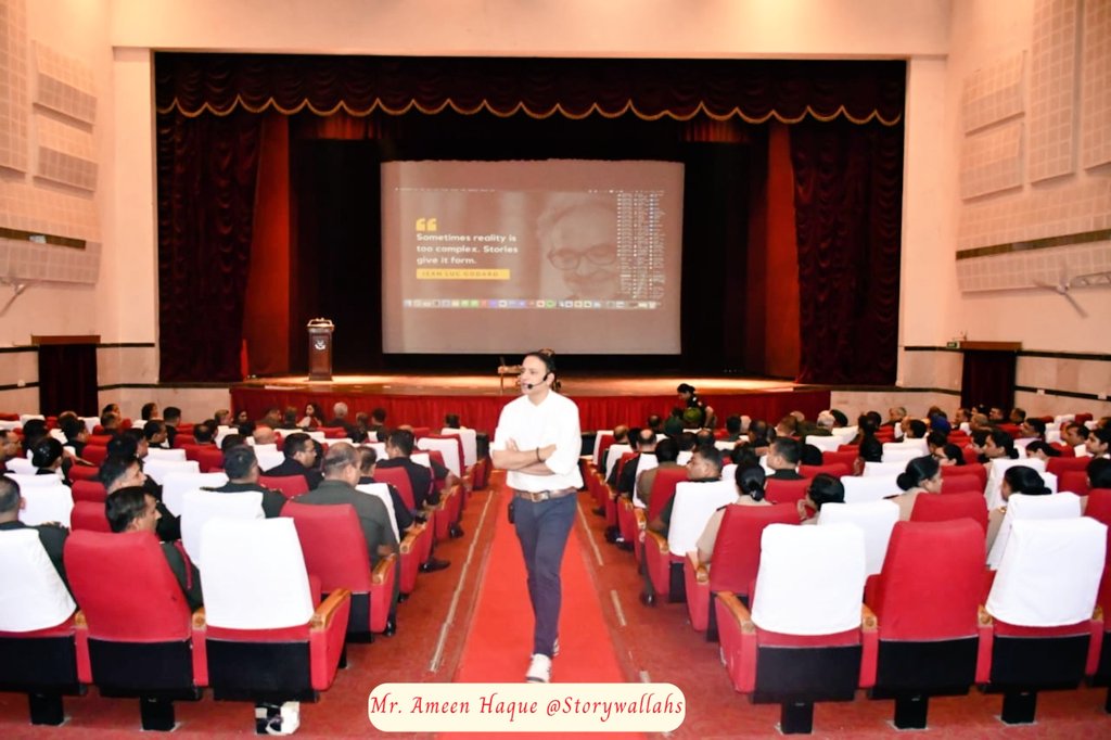 suryacommand's tweet photo. As part of the ongoing '#AWWA Lifestyle Festival', a #Storytelling workshop was organised for all ranks, families &amp; school children, at #Lucknow. Eminent speakers Mr Ameen Haque &amp; Mrs Jyoti Pande shared valuable insights on power of storytelling in shaping minds &amp; relationships. https://t.co/ThBLetpijM