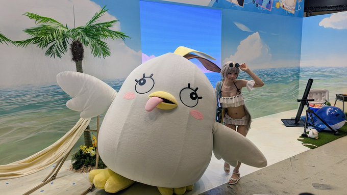 これはブルアカブースにいたエッチなヒフミちゃん https://t.co/XRimo43AdX<a href="/tag/%E3%82%A2%E3%82%A4%E3%83%9E%E3%82%B9moiw2023_day2"class="tags"><span>#アイマスmoiw2023_day2</span></a>