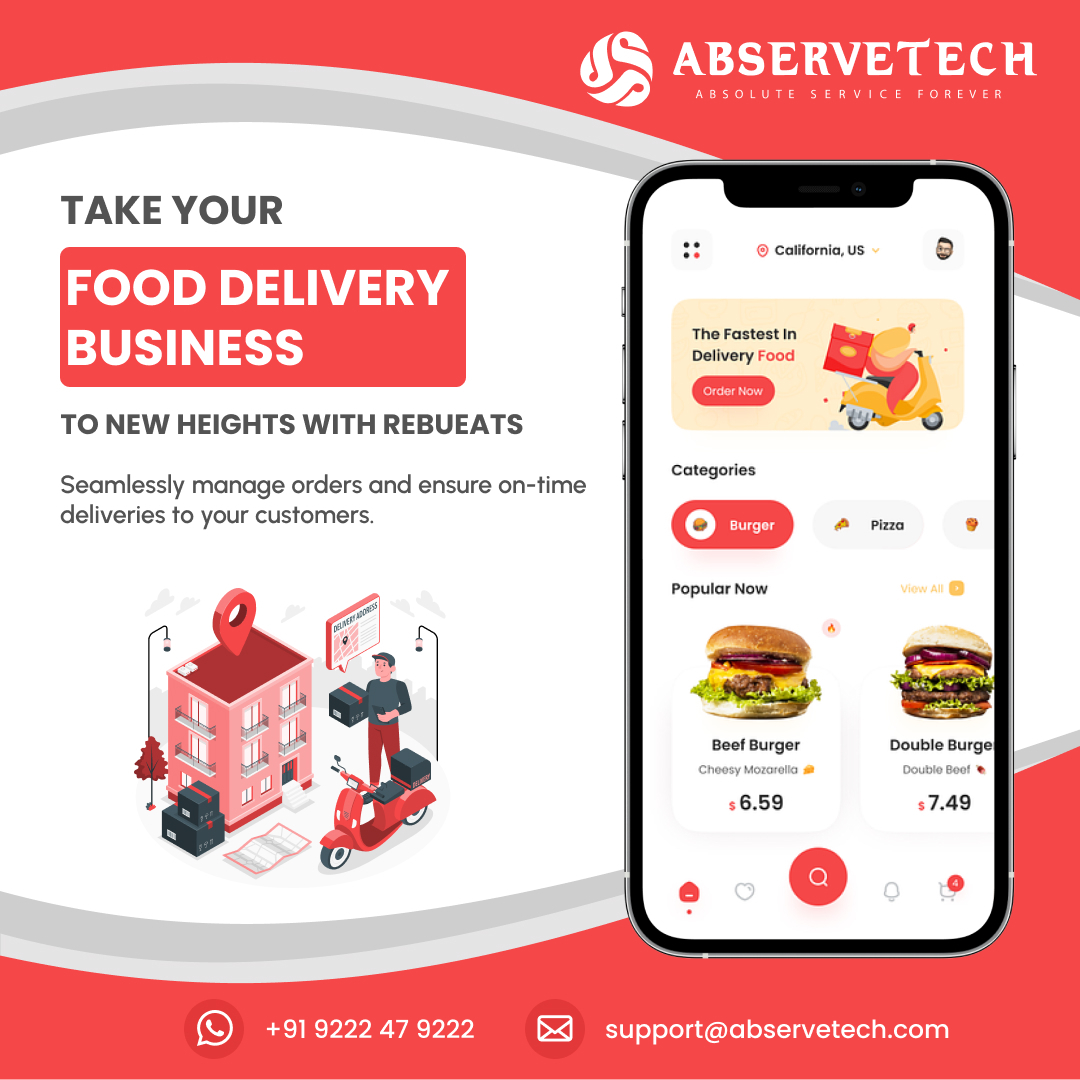 abservetech's tweet photo. Take your food delivery business to new heights with rebueats ๐ดโโ๏ธ
Sign up today!
https://t.co/ZL7RdLe49K
#FoodDelivery #OnlinefoodOrdering #Food #UberEatsClone #UberEats #FoodDeliveryApp #OnlineFoodDelivery #Startups #StartupIdeas #Foodstar #BusinessIdeas #Abservetech #Abs https://t.co/kMnvwOCv9k