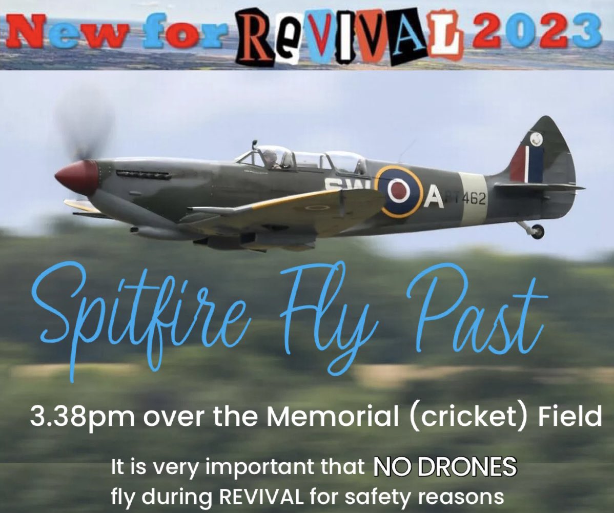 MountsorrelTeam's tweet photo. Our team member David has spoken to the Spitfire pilot doing the fly over the Memorial Field on Sunday. He told us he will “make 3 passes, west-east east-west and west-east. ETA 1538hrs”
#mountsorrelrevival #spitfire #mountsorrel #flypast #rothley https://t.co/mERGBKTD4j
