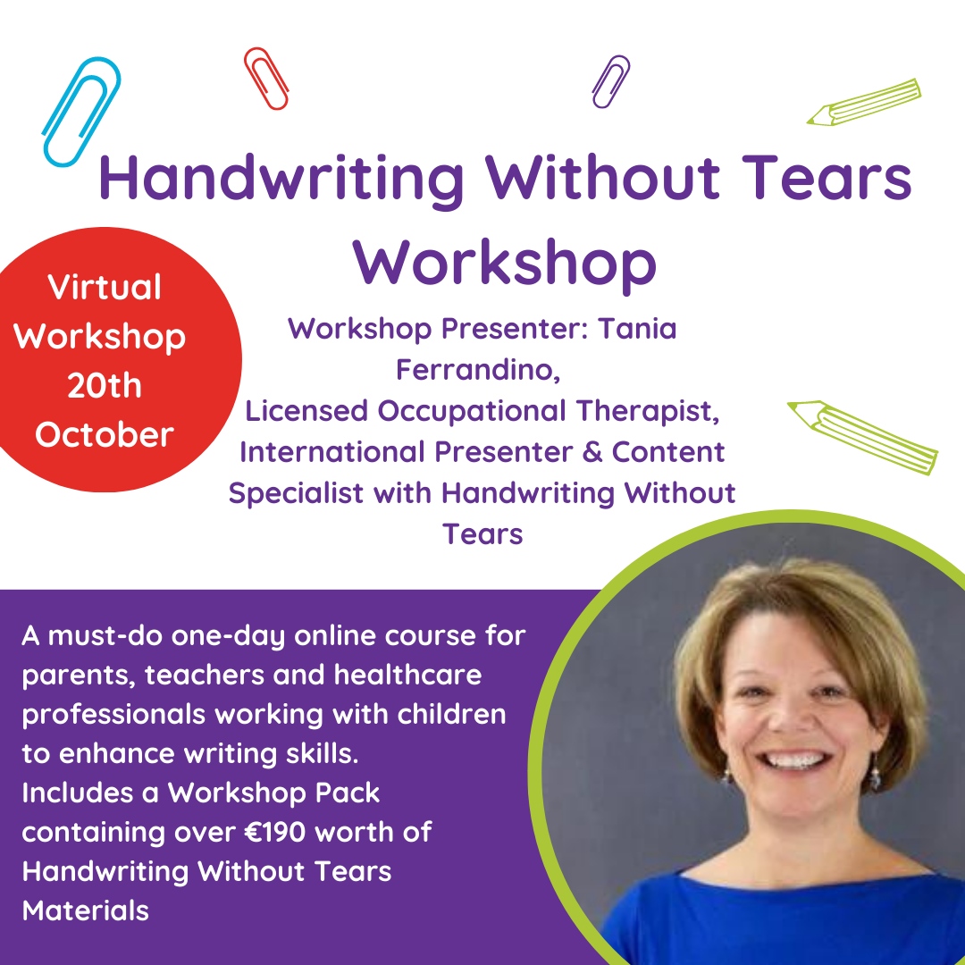 A must-do one-day online course for parents, teachers and healthcare professionals working with children to enhance writing skills. Link to book: sensationalkids.ie/upcoming-event… #handwritingwithouttears