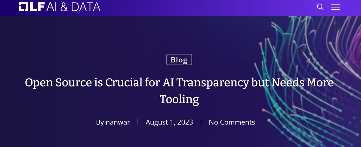 Going beyond Open Source to ensure transparency in large language models 🤖

An insighful perspective that highlights the importance of AI model traceability, making the case that while open-source practices are vital, these are not the "silver bullet".

buff.ly/43YCV4A