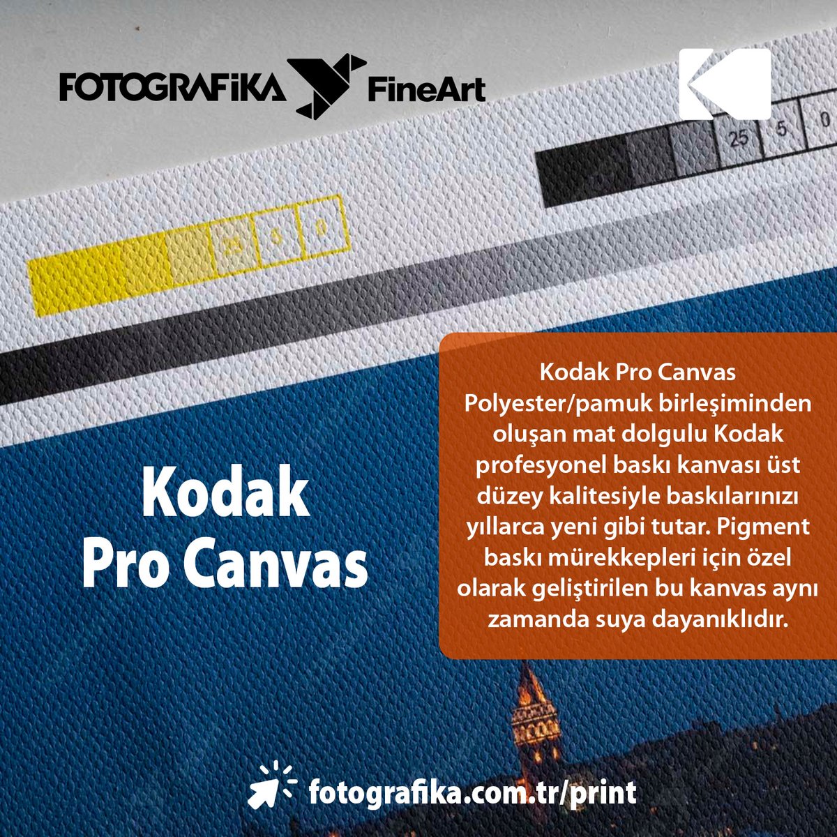 fineartbaski's tweet photo. Kodak Pro Canvas; With its water-resistant texture, matte filling and high quality, it is waiting for your orders among our canvas print media on our website.
https://t.co/IsJNFmtGoi

#kodak #kodakprocanvas #canvas #fineart #fineartprint #gicleeprint #art https://t.co/jIQK0Nal3n