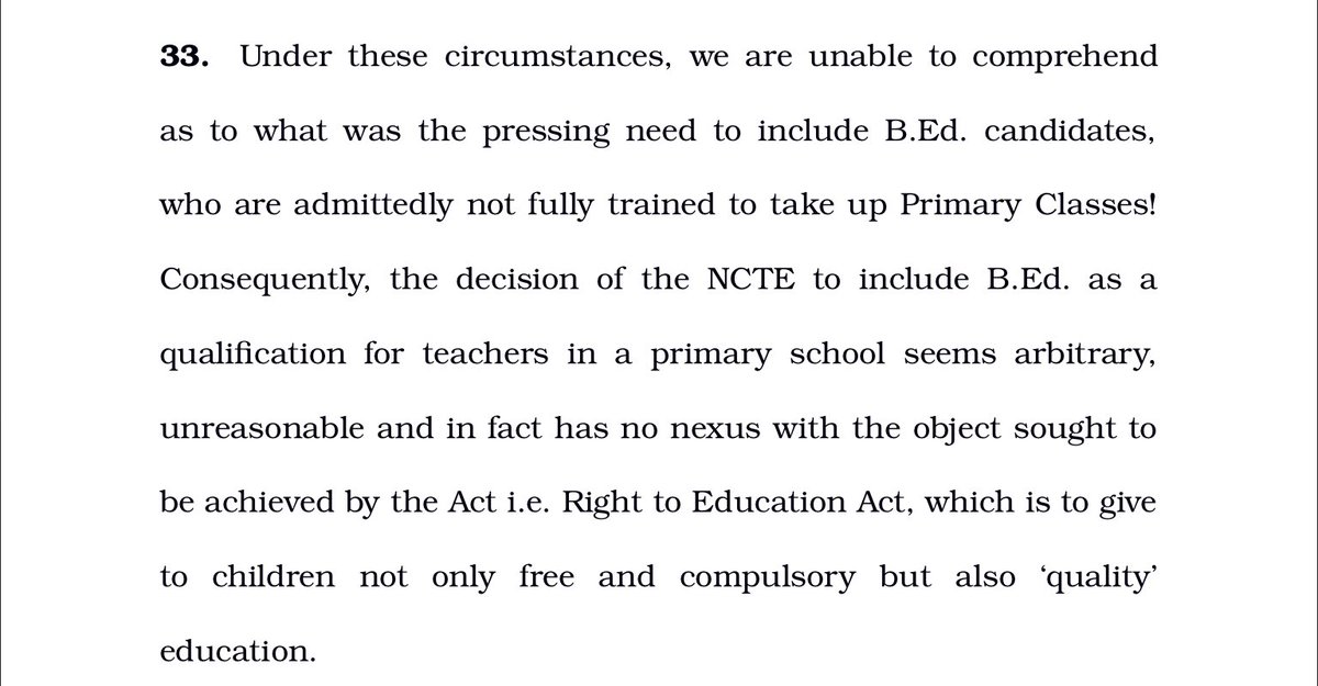 rawat_labh66375's tweet photo. Mylord! While giving this type of judgement didn’t you think what are pedagogical aspects does BEd candidates read throughout their course, Whether they are studying CDP or not ? Did you questioned it from MHRD that what curriculum is implemented?
@ncteDelhi

#WeWantBEDInPRT https://t.co/ql3Tq80ZLc