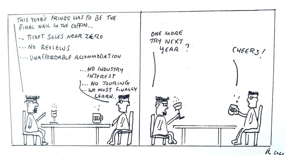 Never again in Edinburgh?

#edfringe #FillYerBoots