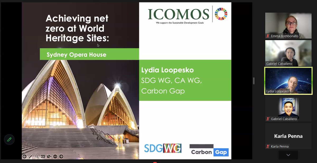 SDGWG member @LoopeskoLydia from @CarbonGap shares her perspective on how @SydOperaHouse is achieving net zero at their #Worldheritage site. Lydia did her research with the SDGWG on the intersection of climate action, world heritage and sustainable development in 2021.