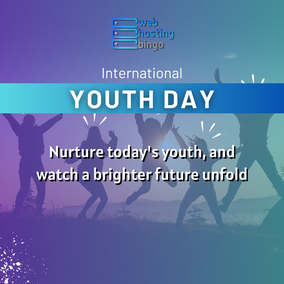 WebHostingBingo's tweet photo. "Nurture today's youth, and watch a brighter future unfold"
Happy #InternationalYouthDay! https://t.co/SmiEAaggzB