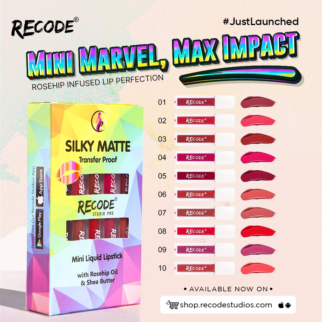 LoveRecode's tweet image. Just Launched @ ₹899/- Set Only 

#loverecode 
Shop your favourite brand at our website shop.recodestudios.com and Recode Studios Apps 

  #fashionmakeup #makeup #highfashionmakeup #makeupartist #eyemakeup #muadelhi #makeupartist #makeupartistdelhi #mualudhiana #sale #discount