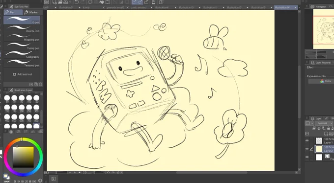 I've been listening to a lot of BMO covers they're so sweet 🥰 #ArtistOnTwitter #WIP #adventuretime