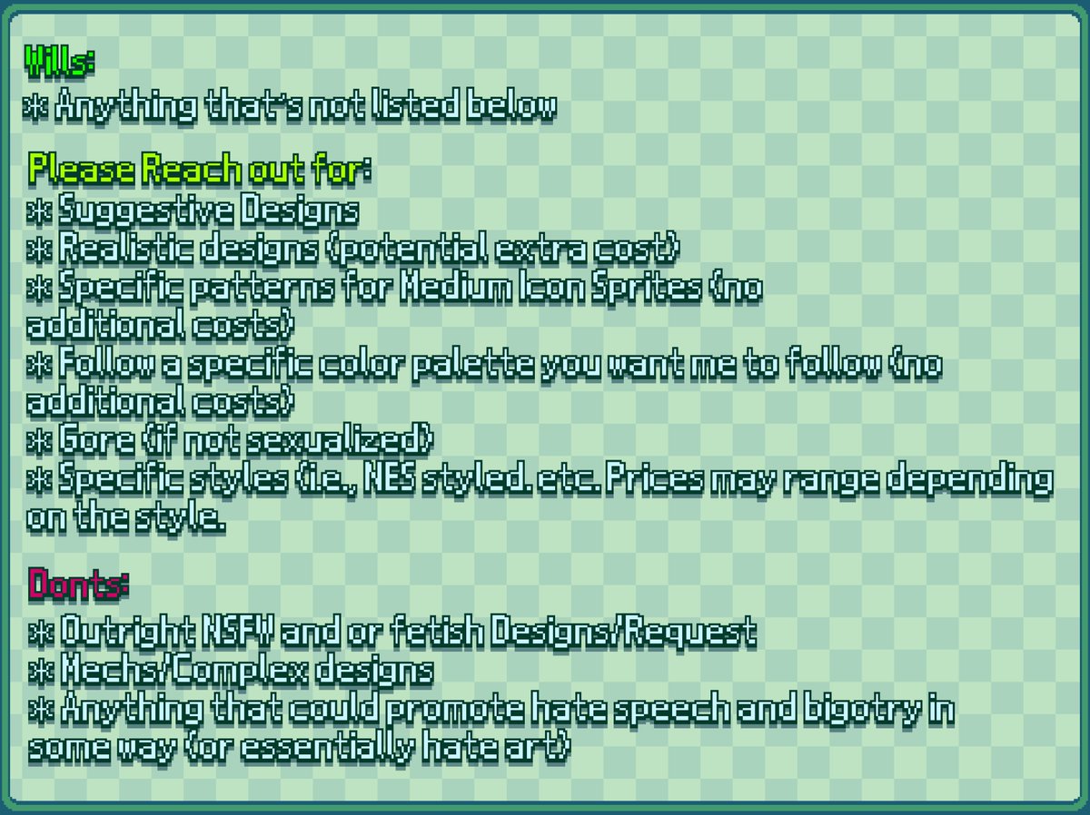 g_norm_us's tweet image. Wanna financially support a college kid and get cool pixel pieces?? Have a friend who maybe is interested?? I have that with three main options!! Dm me if you want to discuss that stuff.