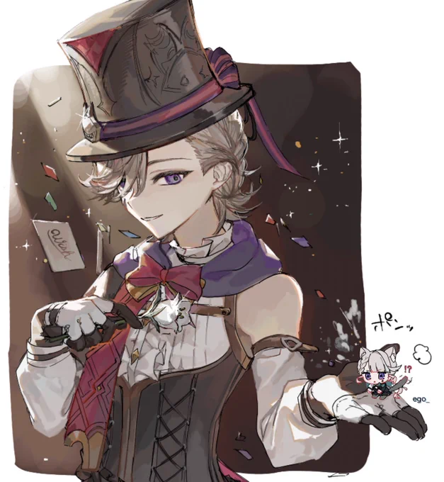 時間がないので絵チャでリネくん祈願ーッ えごさんに可愛いポインター作ってもらって遊んでた