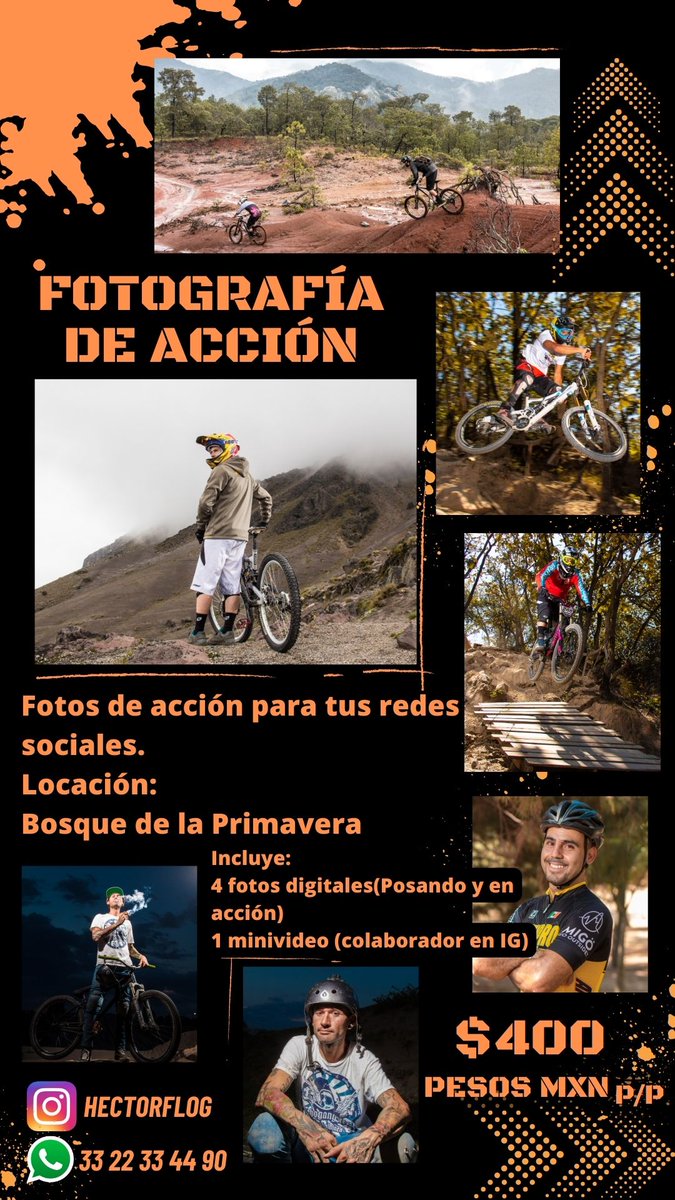 hectorfloresph's tweet photo. ‼️Amigo Ciclistas 🚵‍♀️🔥‼️
Te gustaria una sesion en el Bosque de la primavera en Guadalajara, Jalisco.
Sesion en accion y posando para ciclistas.

#sesiondefotos #sesiondeaccion #ciclistas #ciclista #GDL #bosquedelaprimavera #rider #Deporte https://t.co/MZEVbkH6co