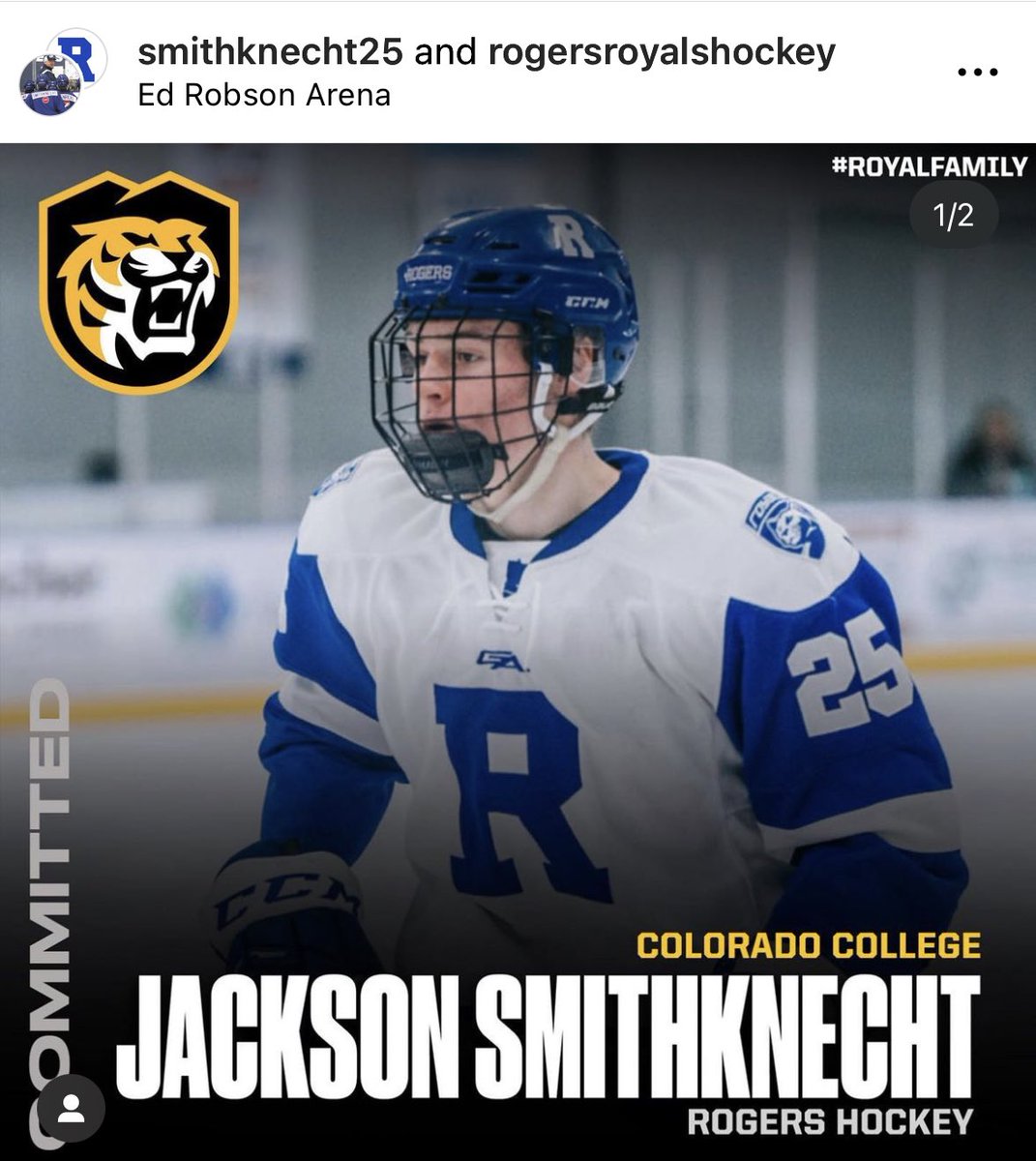 Jackson Smithknecht (Rogers - 2025) commits to Colorado College. Smithknecht posted 25 points in his first two HS seasons.

At 6 foot 5 and untapped athleticism, Smithknecht’s future is very promising.