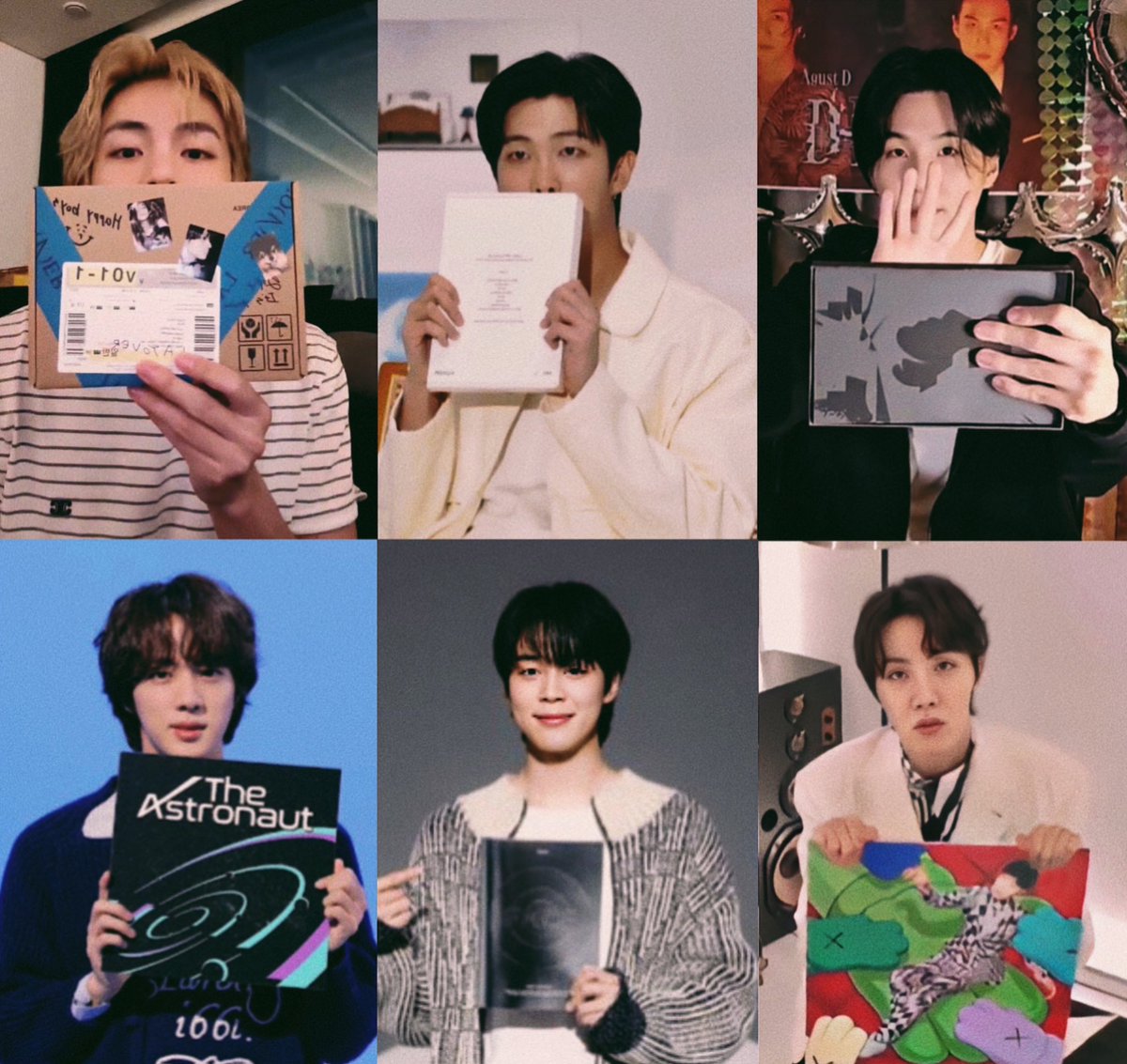 jmfilter21's tweet photo. Todos mostrando su álbum ,ahora solo nos falta Jungkook https://t.co/XafXPa7PEJ