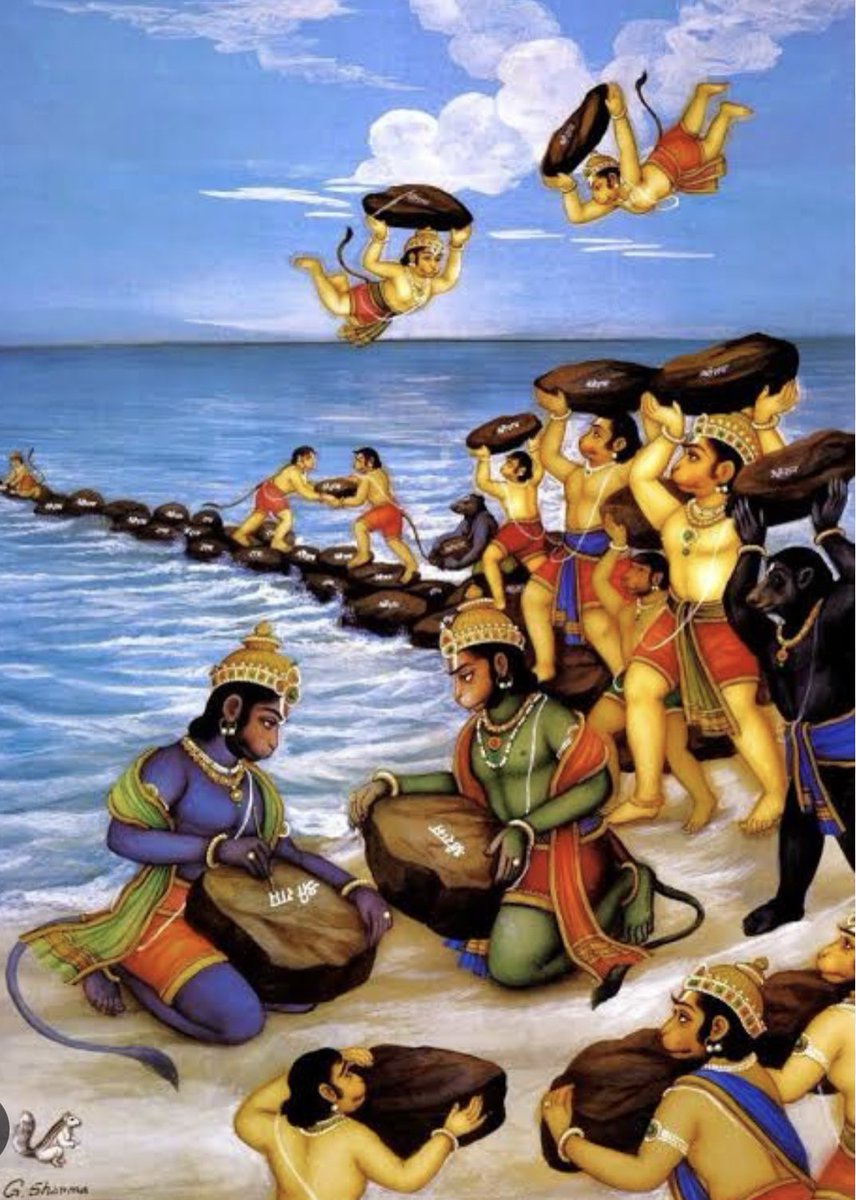 Must be a coincidence. 
Two soldiers in Ramayana made a rock bridge by throwing big giant rocks in the sea as they were blessed with the powers that if they touch those stones then the weight of the stones becomes ABSOLUTE ZERO. Their names were NULL and NILL. #IncredibleIndia