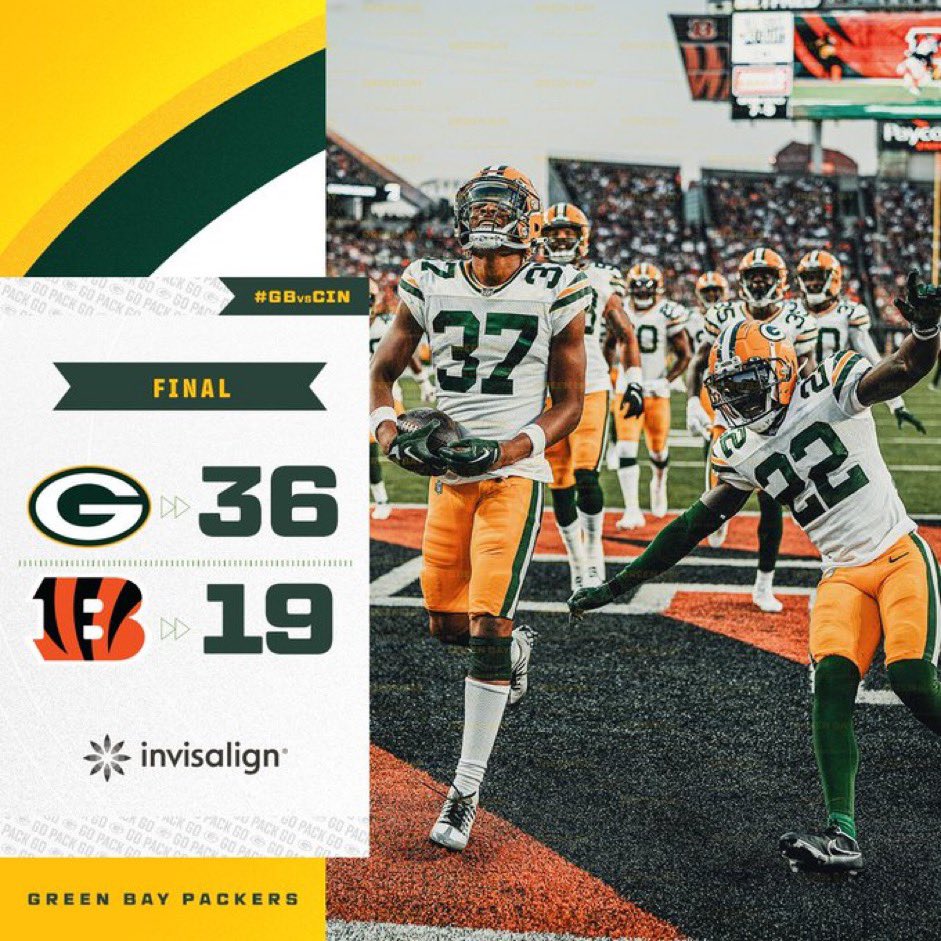 NickiBrand's tweet photo. The pack is back πππ§π
β¦kind of π
QuΓ© buena elecciΓ³n esa de Anders Carlson eh π #BringBackMase π
#GoPackGo
#GBvsCIN
@Packers_Mx https://t.co/pyfZpHD29w