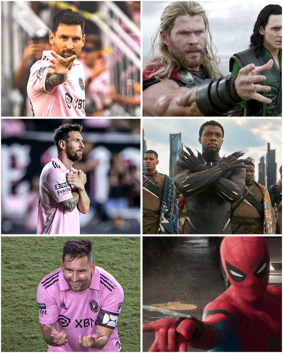Messi going through the Marvel Universe 🔥