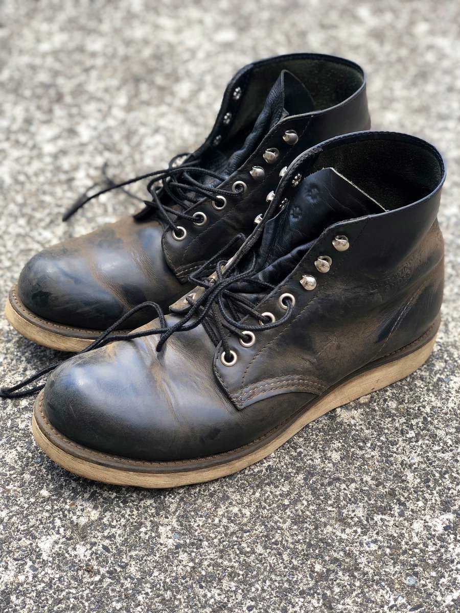 2023LR's tweet photo. 夏でもショーツ&amp;ブーツスタイルが好き。
炎天下での靴磨きも好き。幸せ。

#REDWING
#アイリッシュセッター
#rw8165 https://t.co/OhI5GKk9yN