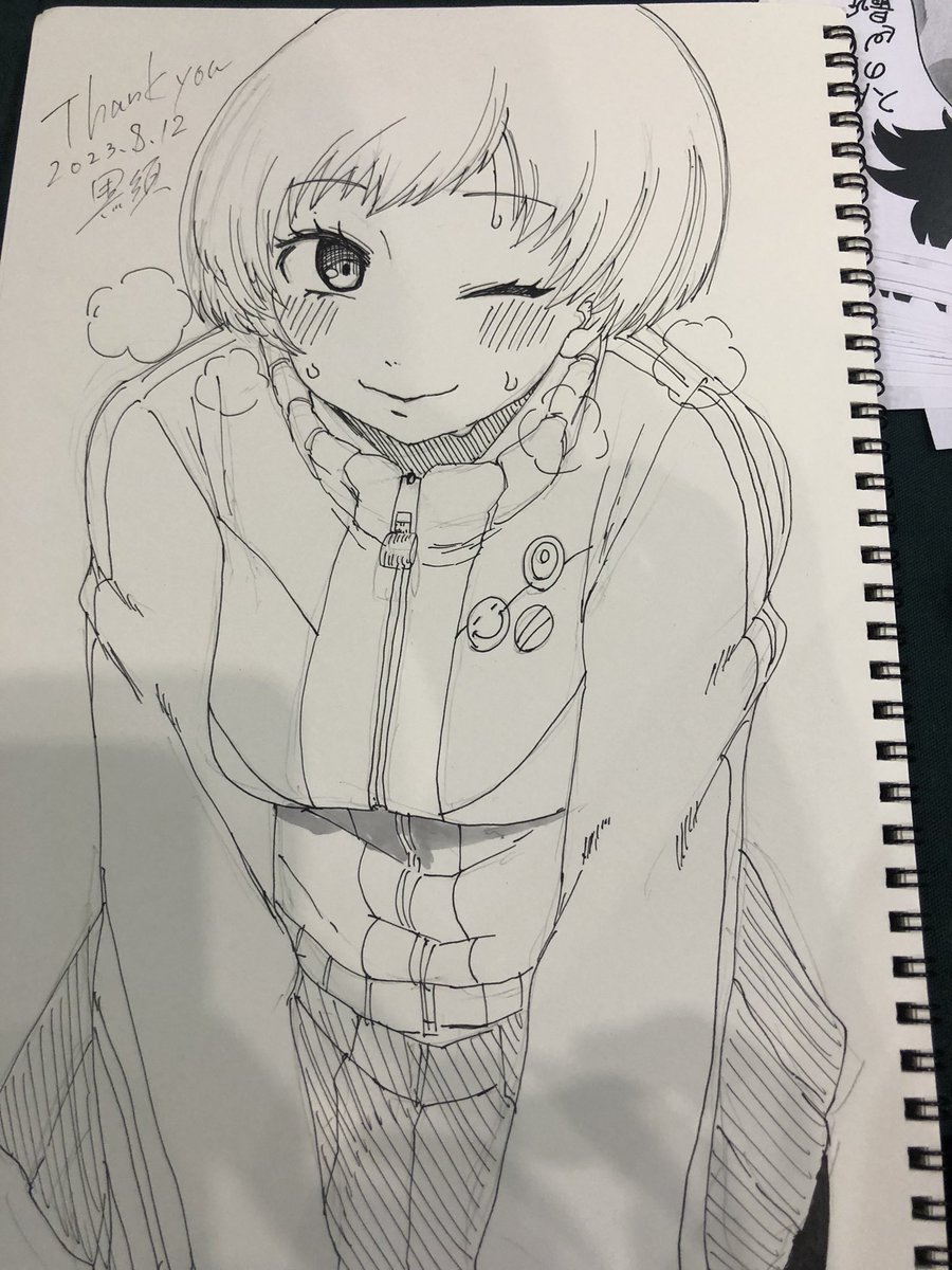 千枝ちゃんのスケブ出来ました!任意のタイミングで取りに来てくださーい!