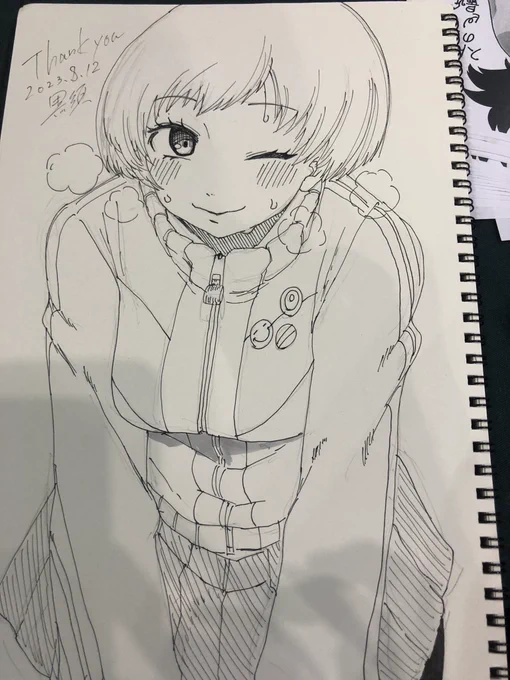 千枝ちゃんのスケブ出来ました!任意のタイミングで取りに来てくださーい!