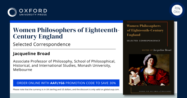 There is a 30% discount on this 18th century volume of women's letters too ...
global.oup.com/academic/produ…