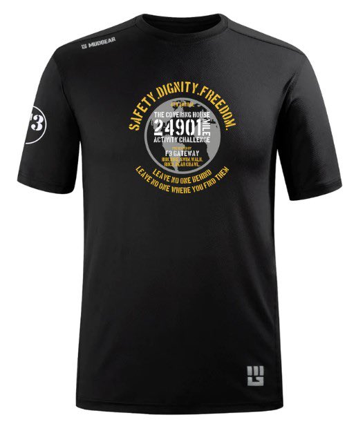 The event shirt is live… and our best design yet! Thanks @F3Snickers for making it happen. 8 days away from our 4th annual human trafficking awareness event. Join us!! Runsignup.com/tch #miles4tch