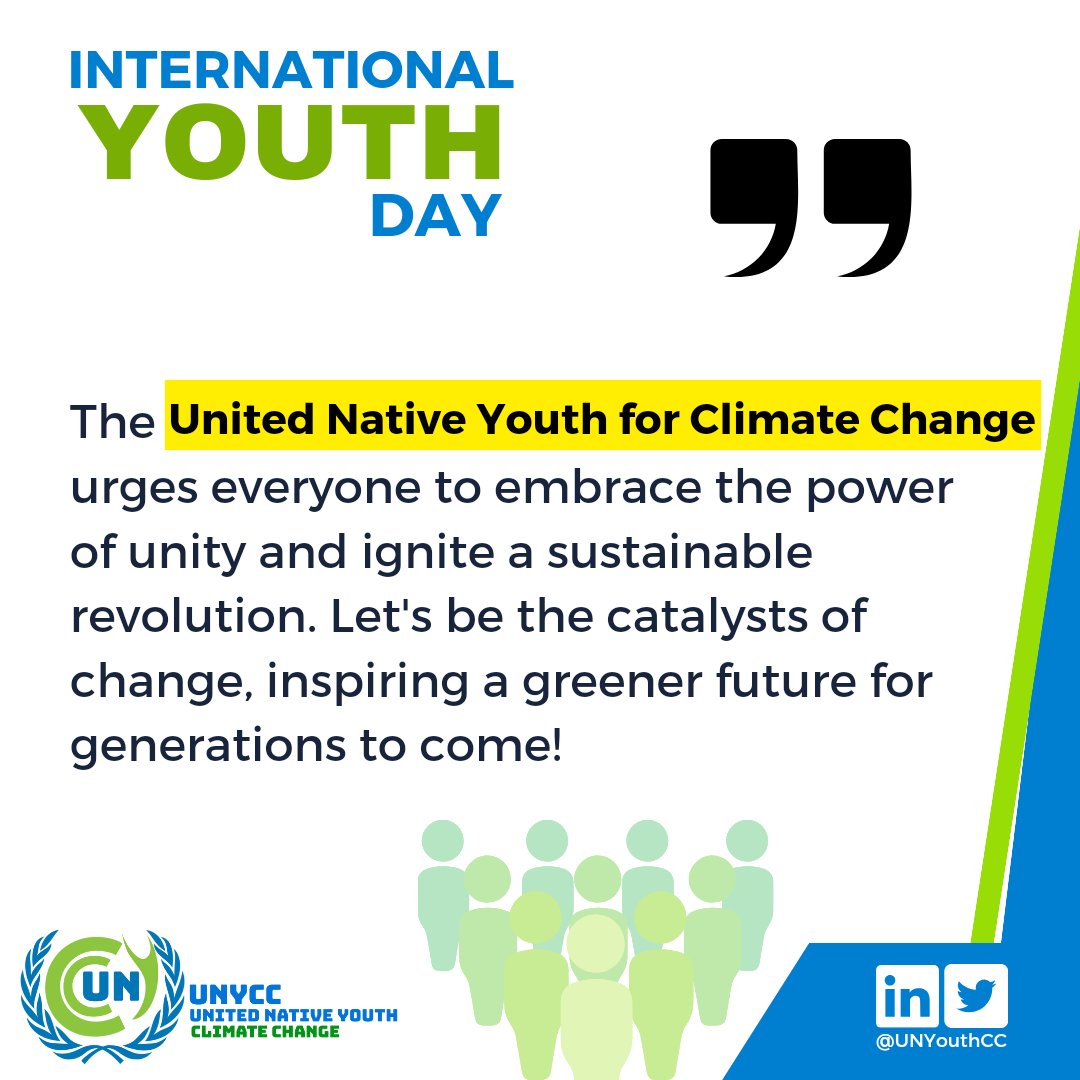 UN Youth for Climate Change Special message on International Youth Day

#InternationalYouthDay #12august #unyouth
