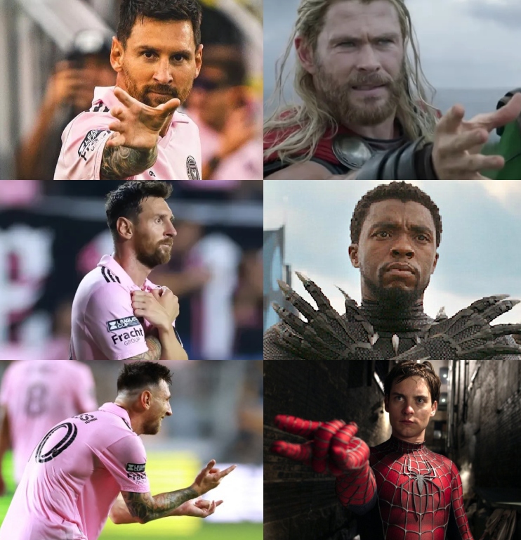 ➤ Ya festejó a lo Thor.
➤ Ya festejó a lo Black Panther.
➤ Ya festejó a lo Spiderman.

Lionel Messi se sigue divirtiendo con el modo superhéroe. 

FESTEJOS DE PELÍCULA.