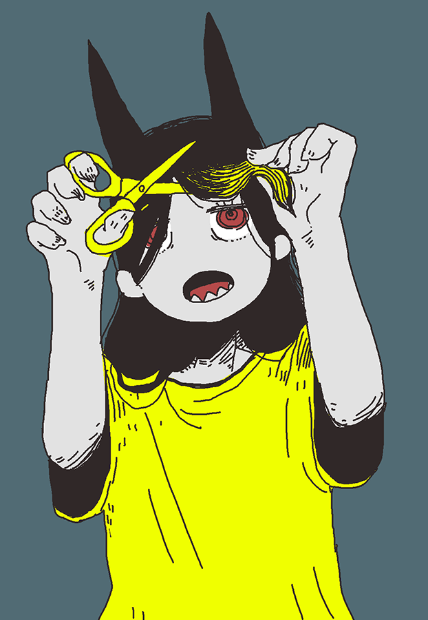 「ひるらくがき」|大鳥のイラスト