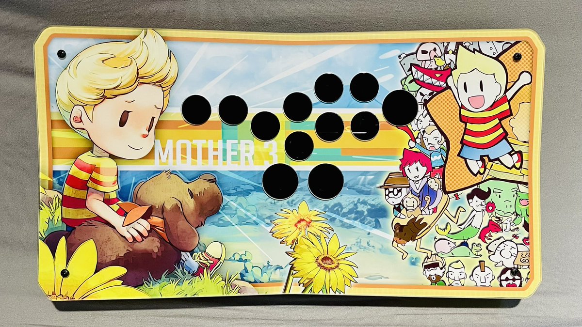 jonyfraze's tweet photo. Lucas | Mother 3 themed 6Gawd 4TW Enclosure completed for the homie @Vexran! Canβt wait to see what button combo he chooses when he builds it out.
#EarthBound #Mother3 #Lucas #Nintendo #FGC #4TW #6Gawd https://t.co/k4Q20peXEX